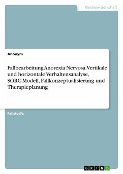 Fallbearbeitung Anorexia Nervosa. Vertikale und horizontale Verhaltensanalyse, SORC-Modell, Fallkonzeptualisierung und Therapieplanung