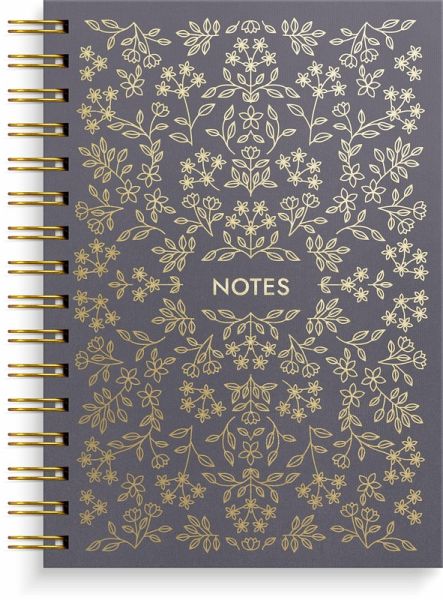 Burde Notizbuch A5 black flower