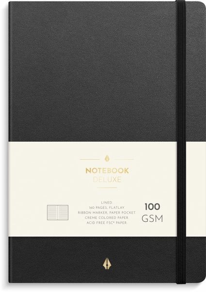Burde Notizbuch Deluxe A5 schwarz Burde Notizbuch Deluxe A5 schwarz