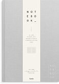Burde Notizbuch Textil hellgrau liniert A4