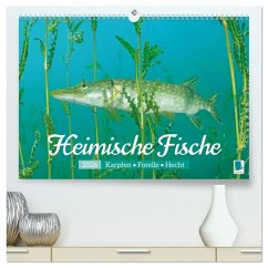 Heimische Fische: Karpfen, Forelle, Hecht (hochwertiger Premium Wandkalender 2026 DIN A2 quer), Kunstdruck in Hochglanz Heimische Fische: Karpfen, Forelle, Hecht (hochwertiger Premium Wandkalender 2026 DIN A2 quer), Kunstdruck in Hochglanz