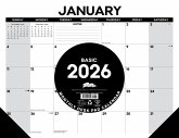 Basic 2026 22 X 17 Large Monthly Deskpad