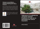 Tolérance à la salinité de certaines plantes fruitières à l'aide de la technique de culture tissulaire Tolérance à la salinité de certaines plantes fruitières à l'aide de la technique de culture tissulaire