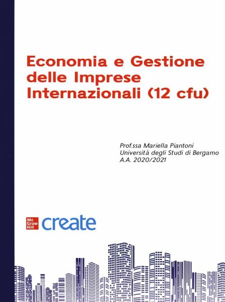 Economia e gestione delle imprese internazionali 12 cfu Economia e gestione delle imprese internazionali 12 cfu