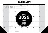 Basic 2026 17 X 12 Small Monthly Deskpad Basic 2026 17 X 12 Small Monthly Deskpad