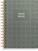Burde Notizbuch A5 green pattern Burde Notizbuch A5 green pattern