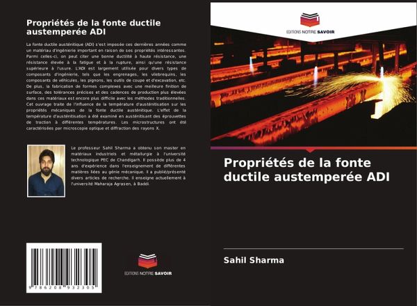 Propriétés de la fonte ductile austemperée ADI Propriétés de la fonte ductile austemperée ADI