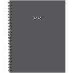 Basic Gray 2026 8.5 X 11 Weekly Monthly Softcover Planner