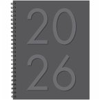Charcoal 2026 8.5 X 11 Weekly Monthly Softcover Planner