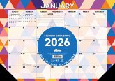 Modern Geometric 2026 17 X 12 Small Monthly Deskpad Modern Geometric 2026 17 X 12 Small Monthly Deskpad