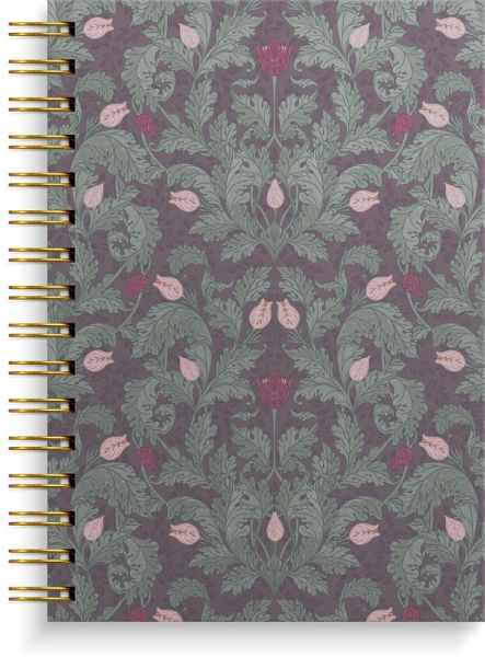 Burde Notizbuch A5 burgundy flowers Burde Notizbuch A5 burgundy flowers