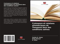 Cover Croissance et relations allométriques de Thespesia dans des conditions salines