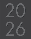 Charcoal 2026 7.5 X 9.5 Booklet Monthly Planner
