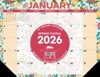 Spring Floral 2026 22 X 17 Large Monthly Deskpad