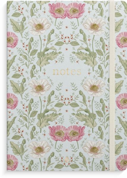 Burde Notizbuch Deluxe A5 blue flower Burde Notizbuch Deluxe A5 blue flower