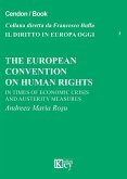 The european convention on human rights. In times of economics crisis and austerity measures