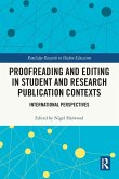 Proofreading and Editing in Student and Research Publication Contexts Proofreading and Editing in Student and Research Publication Contexts