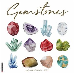 Cover Gemstones 2026 12 X 12 Wall Calendar