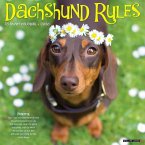 Dachshund Rules 2026 12 X 12 Wall Calendar