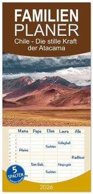 Cover Familienplaner 2026 - Chile - Die stille Kraft der Atacama mit 5 Spalten (Wandkalender, 21 x 45 cm) CALVENDO
