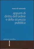 Appunti di diritto dell'ordine e della sicurezza pubblica