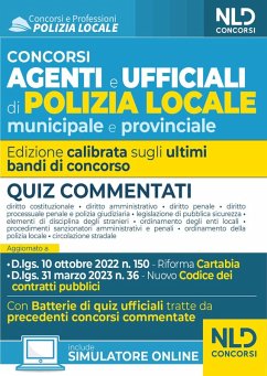 Concorso agenti e ufficiali di Polizia locale municipale e provinciale. Quiz commentati