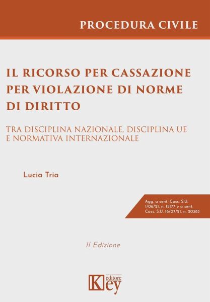 Il ricorso per cassazione per violazione di norme di diritto. Tra disciplina nazionale, disciplina UE e normativa internazionale Il ricorso per cassazione per violazione di norme di diritto. Tra disciplina nazionale, disciplina UE e normativa internazionale