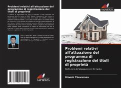 Cover Problemi relativi all'attuazione del programma di registrazione dei titoli di proprietà