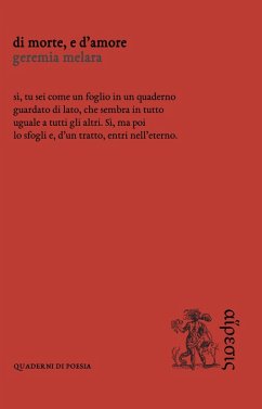 Di morte, e d'amore - Melara, Geremia