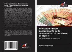 Cover Principali fattori determinanti delle commissioni di revisione contabile