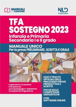 TFA sostegno 2023. Infanzia, Primaria e Secondaria (I e II grado). Prova scritta e orale