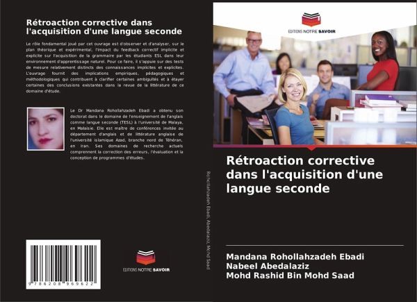Rétroaction corrective dans l'acquisition d'une langue seconde Rétroaction corrective dans l'acquisition d'une langue seconde