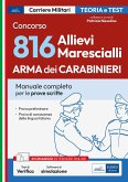 Concorso 816 allievi marescialli arma dei Carabinieri. Manuale per le prove scritte