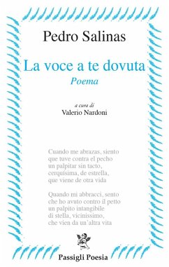 Cover La voce a te dovuta. Testo spagnolo a fronte