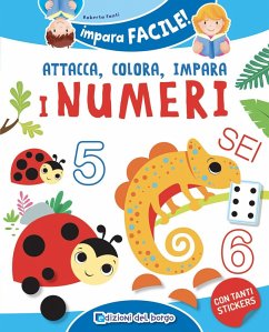 Cover I numeri da 1 a 10. Gioca con gli stickers, colora e impara. Con adesivi