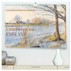 Cover Unterwegs im Emsland (hochwertiger Premium Wandkalender 2026 DIN A2 quer), Kunstdruck in Hochglanz