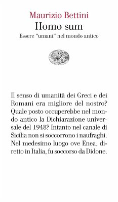 Cover Homo sum. Essere 'umani' nel mondo antico