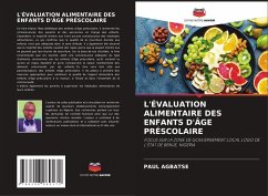 Cover L'ÉVALUATION ALIMENTAIRE DES ENFANTS D'ÂGE PRÉSCOLAIRE
