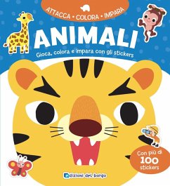 Cover Animali. Gioca, colora e impara con gli stickers. Con adesivi
