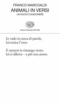 Animali in versi. Un nuovo canzoniere - Marcoaldi, Franco