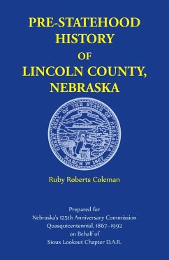 Cover Pre-Statehood History of Lincoln County, Nebraska