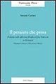 Cover Il pensiero che prova. Il destino nella riflessione filosofica di fine Settecento in Germania (Herder, Schelling, Hölderlin, Hegel)