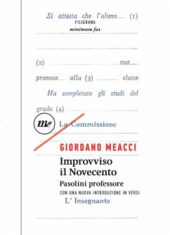 Improvviso il Novecento. Pasolini professore Cover Improvviso il Novecento. Pasolini professore