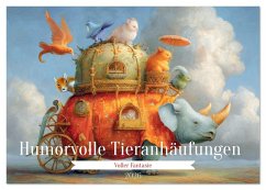 Humorvolle Tieranhäufungen - Voller Fantasie (Tischkalender 2026 DIN A5 quer), CALVENDO Monatskalender Humorvolle Tieranhäufungen - Voller Fantasie (Tischkalender 2026 DIN A5 quer), CALVENDO Monatskalender