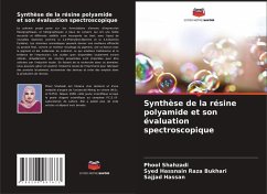 Cover Synthèse de la résine polyamide et son évaluation spectroscopique