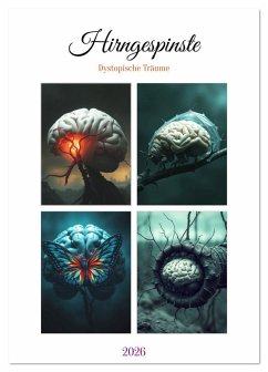 Hirngespinste - Dystopische Träume (Tischkalender 2026 DIN A5 hoch), CALVENDO Monatskalender