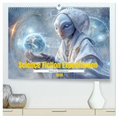 Science Fiction Expeditionen - Reisen ins Unbekannte (hochwertiger Premium Wandkalender 2026 DIN A2 quer), Kunstdruck in Hochglanz