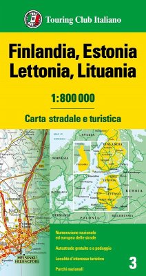 Cover Finlandia, Estonia, Lettonia, Lituania 1:800.000. Carta stradale e turistica
