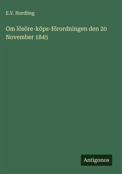 Cover Om lösöre-köps-förordningen den 20 November 1845