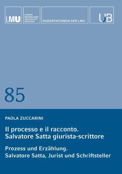 Cover Il processo e il racconto. Salvatore Satta giurista-scrittore